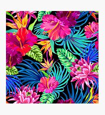 Lámina fotográfica Drive You Mad Hibiscus Pattern