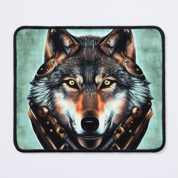 Item preview, Steam Punk Wolf in Green and Grey designed and sold by DreamScheme.