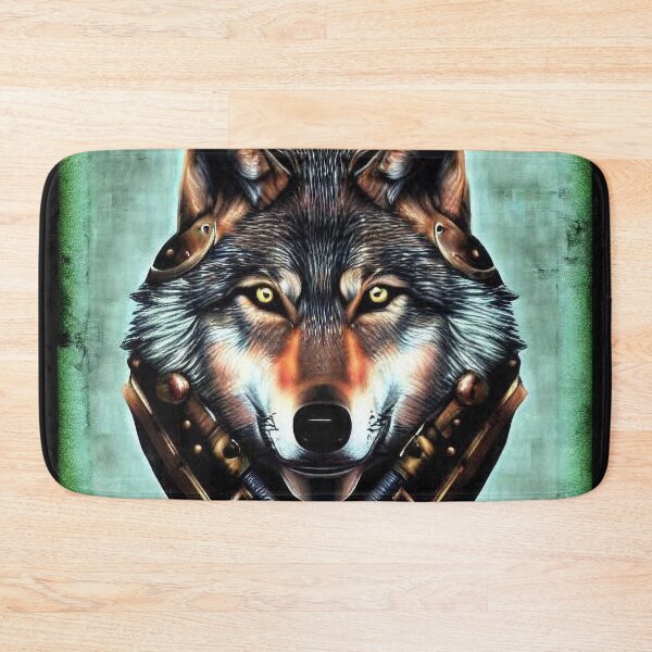 Item preview, Steam Punk Wolf in Green and Grey designed and sold by DreamScheme.