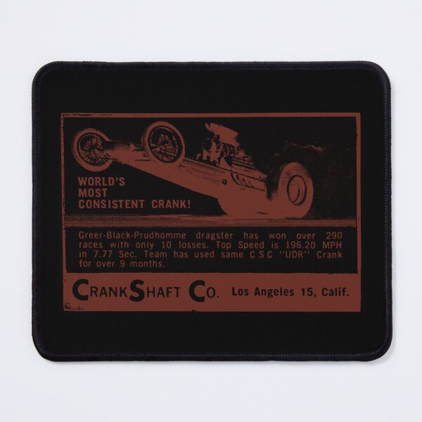 Item preview, Old Hot Rod advert in red designed and sold by candc-retro.