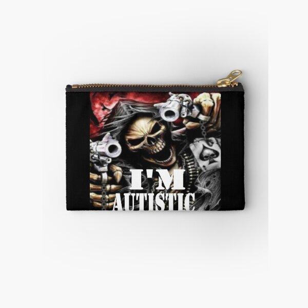 Item preview, I'm Autistic, skeleton meme designed and sold by Shrewd Mood.