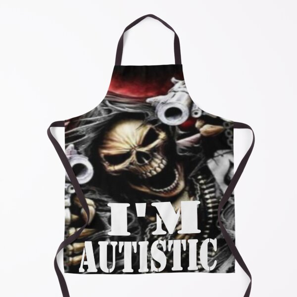 Item preview, I'm Autistic, skeleton meme designed and sold by Shrewd Mood.