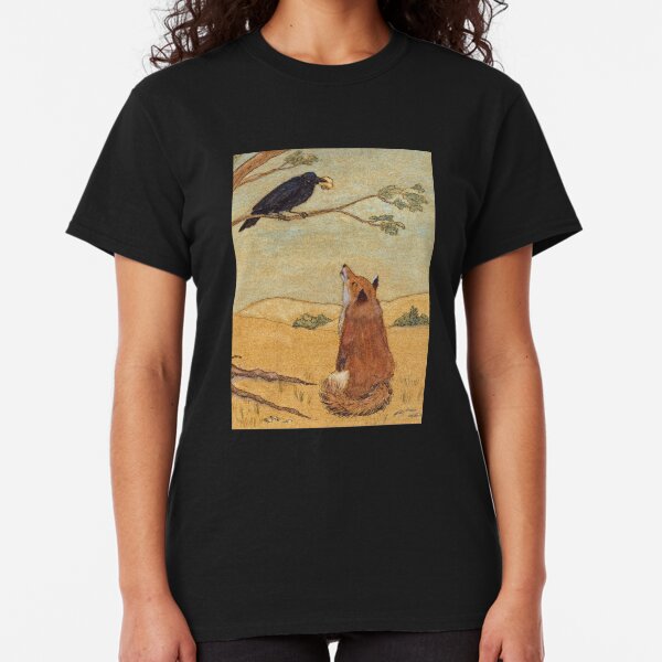 Aesops Fable the Fox and Crow Classic T-Shirt