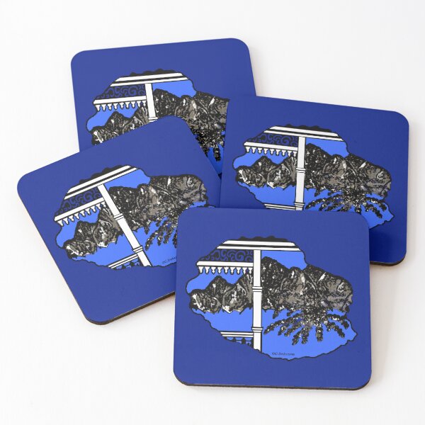 Item preview, The meeting. Varangue in blue designed and sold by Catherine Debusne.