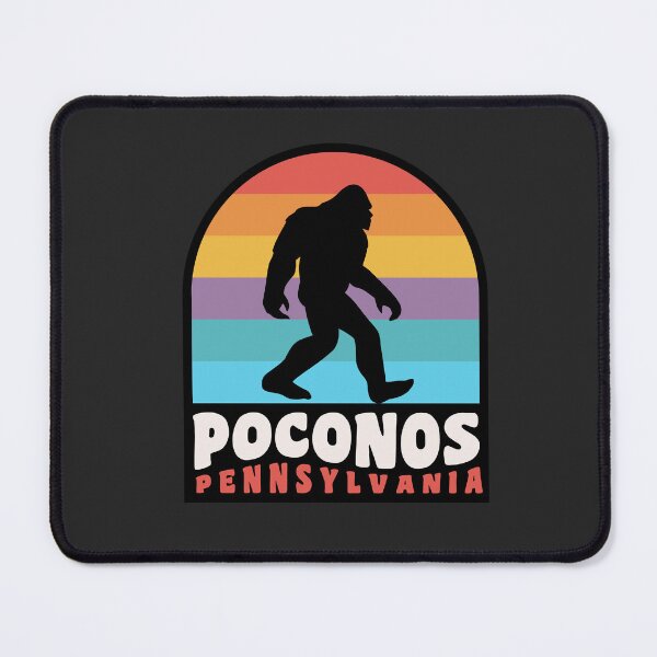 Item preview, Poconos Pennsylvania Bigfoot Sasquatch Retro Sunset designed and sold by yelly123.