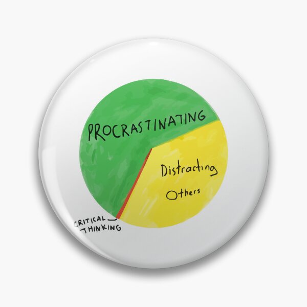Item preview, HQ How Michael Spends His Time Procrastinating  & Distracting Others  Pie Chart Funny Meme designed and sold by fomodesigns.