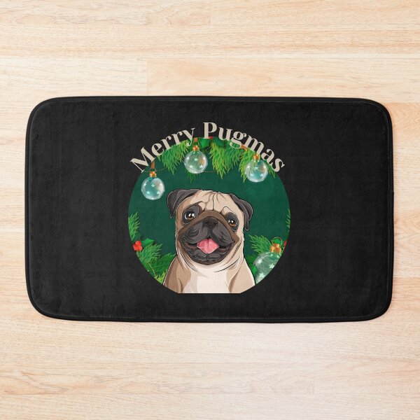 Item preview, Merry Pugmas Christmas Pug Dog  designed and sold by SeasonalDogs.