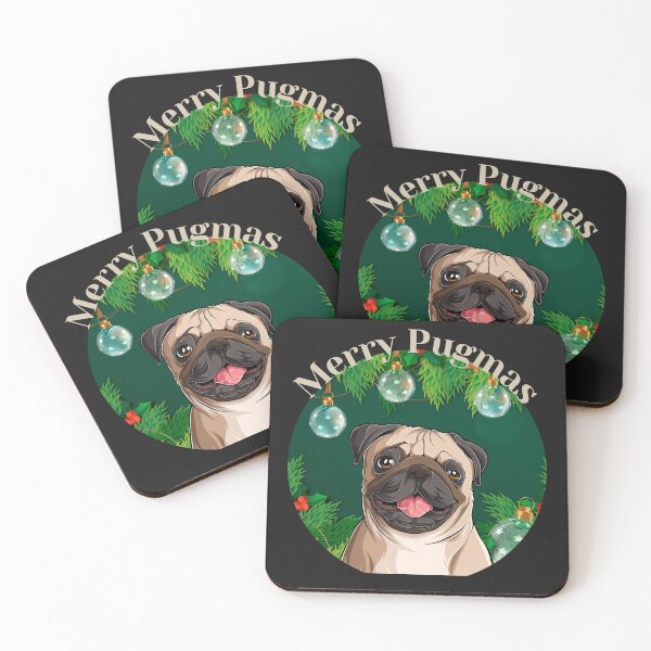Item preview, Merry Pugmas Christmas Pug Dog  designed and sold by SeasonalDogs.