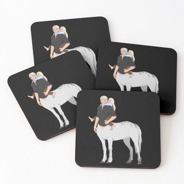 Item preview, Centaur Geralt with Ciri designed and sold by Florilège Art.