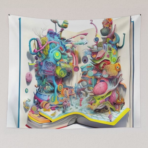 Item preview, Colorful 3D Sketchbook of Insane World designed and sold by RK - Shop.