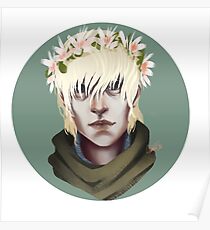 Flower Crown Cole Poster