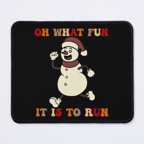 Item preview, Oh What Fun It Is To Run Christmas Running Snowman designed and sold by goodimagedesign.