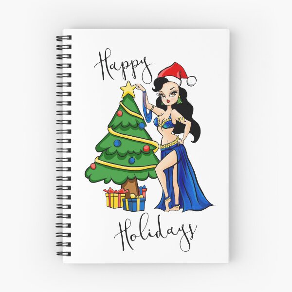 Item preview, Happy Holidays Bellydancer designed and sold by Kalikah Jade.