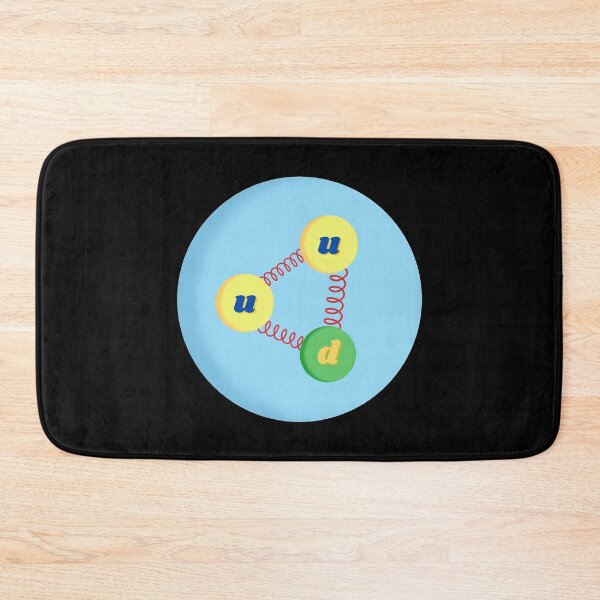 Item preview, proton made of up quarks and down quarks, particle physics designed and sold by NoetherSym.