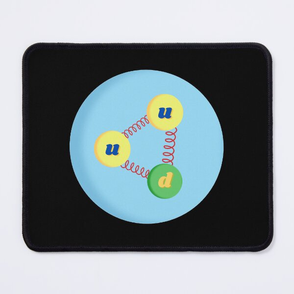 Item preview, proton made of up quarks and down quarks, particle physics designed and sold by NoetherSym.