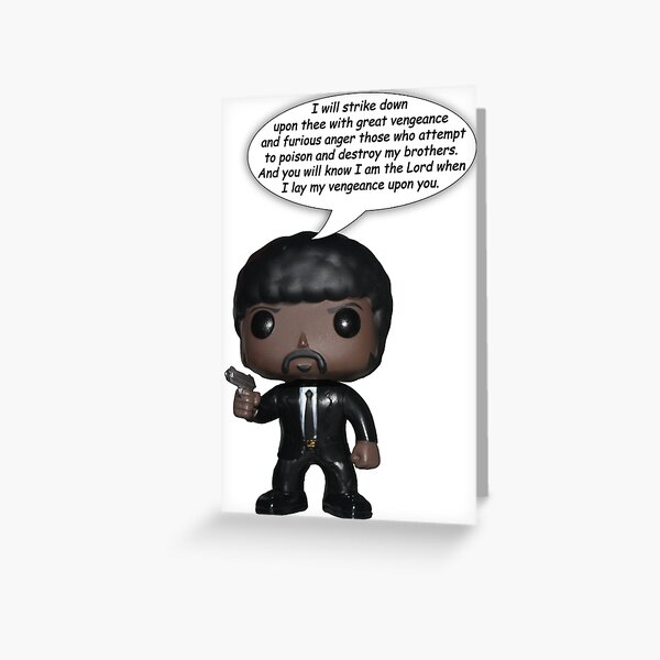 Funko Jules - Ezekiel 25:17 Greeting Card