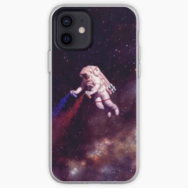 Shooting Stars - the astronaut artist iPhone Soft Case
