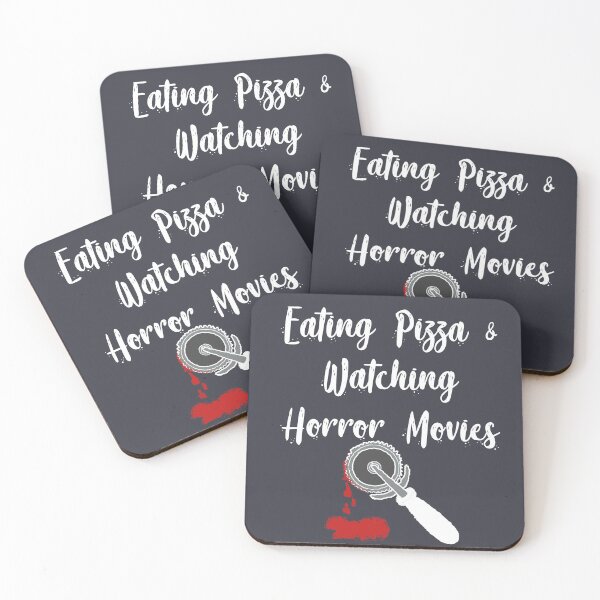 Item preview, Eating Pizza And Watching Horror Movies White Letters designed and sold by PedroStyle.