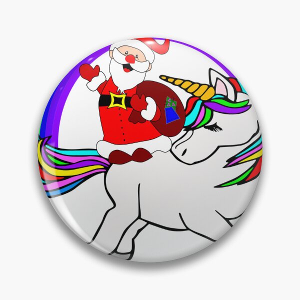 Item preview, Santa Riding Unicorn designed and sold by Soudesign99.