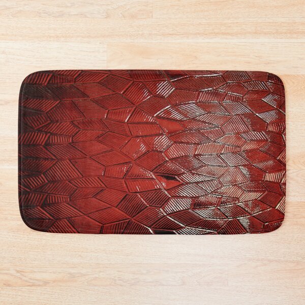 Item preview, Abstract Red Tile Pattern designed and sold by RepublicOfFire.