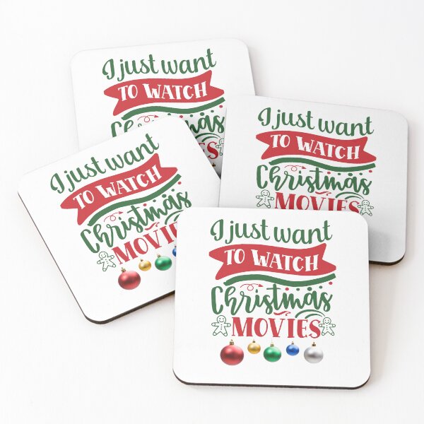 Item preview, I Just Want to Watch Christmas Movies T-Shirt, Christmas Mug, Gifts designed and sold by CheerfulHeart17.