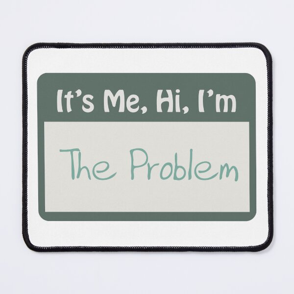 Item preview, It's Me, Hi, I'm The Problem Name Tag Jade Green Version designed and sold by oddbirdout.