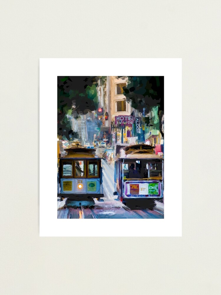 Alternate view of Powell Street Cable Car Roundabout Photographic Print