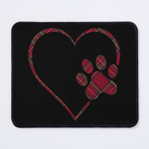 Item preview, Pawprint Plaid Tartan Dog Paw Print Love Dogs And Christmas designed and sold by RockBeeDesigns.