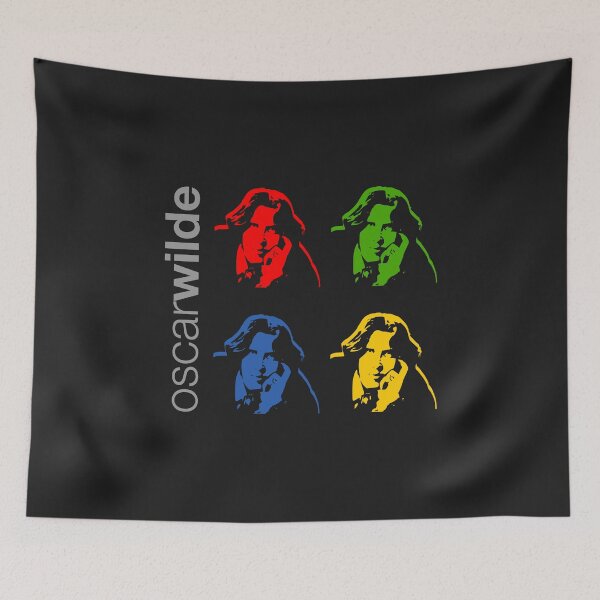 Item preview, Quadrichrome Oscar Wilde portrait poster  designed and sold by CMYKStudio.