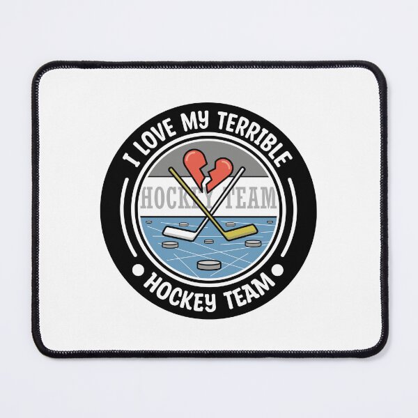 Item preview, I Love My Terrible Hockey Team Black Round Design designed and sold by bolkibox.