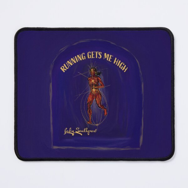Item preview, Running Gets Me High - Transcendent Running Lady designed and sold by Lady Southpaw.