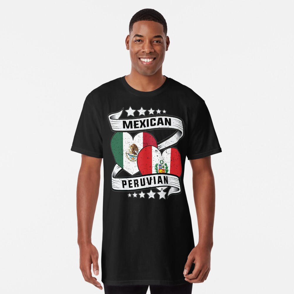 Half peruvian half mexican shirt mexican and peruvian flag Art Board Print  for Sale by davinccidz