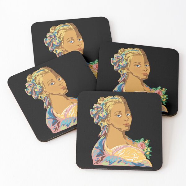Item preview, Stylised painting of a lady designed and sold by SpiritedArtwork.