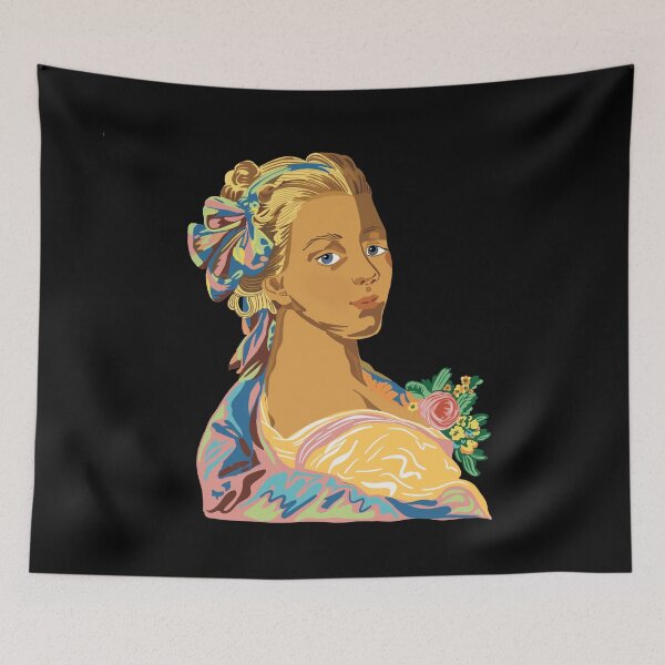 Item preview, Stylised painting of a lady designed and sold by SpiritedArtwork.