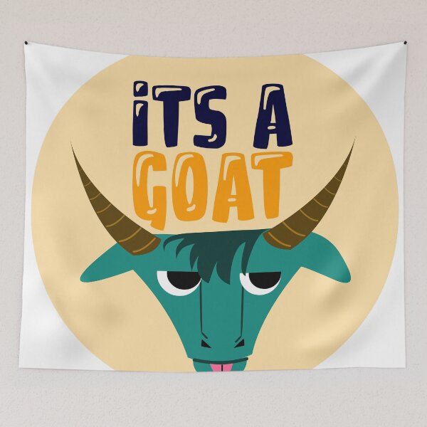 Item preview, CUTE GOAT WHO IS HUNGRY designed and sold by thinkittithink.