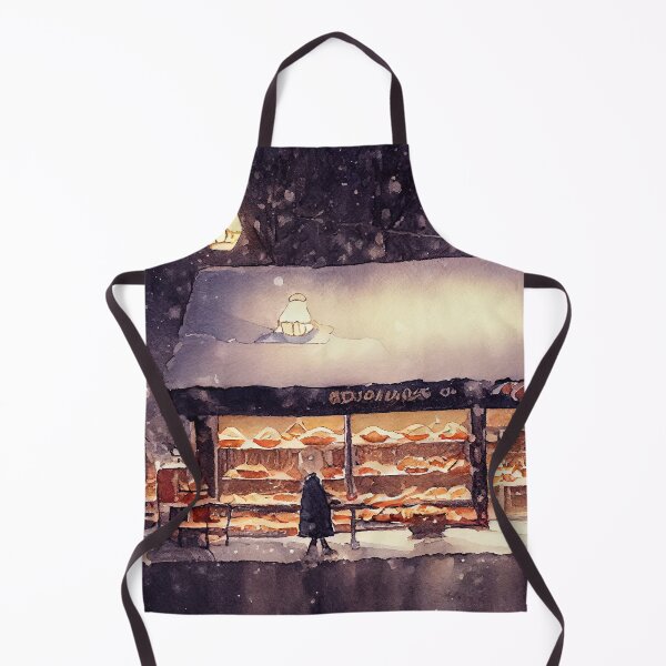 Item preview, Christmas bakery watercolour style drawing designed and sold by justinasv775.