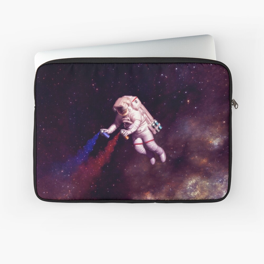 Shooting Stars - the astronaut artist Laptop Sleeve
