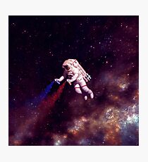 Shooting Stars - the astronaut artist Photographic Print