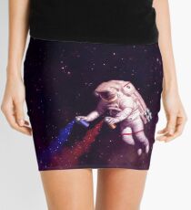 Shooting Stars - the astronaut artist Mini Skirt