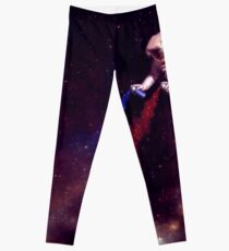 Shooting Stars - the astronaut artist Leggings