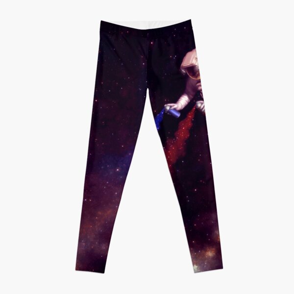 Shooting Stars - the astronaut artist Leggings