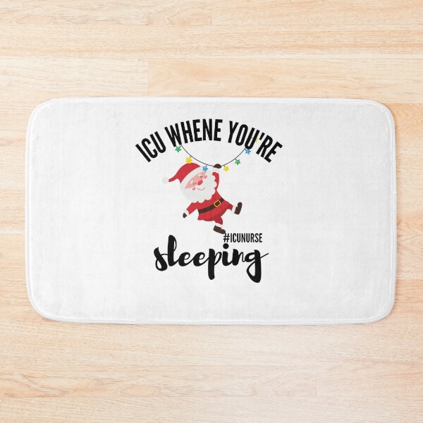 Item preview, ICU When You're Sleeping, ICU Christmas Shirt, Intensive Care Unit Nurse designed and sold by Morja2015.