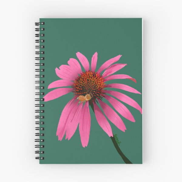 Item preview, Purple Coneflower & Honeybee designed and sold by Booneb.
