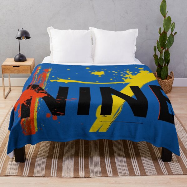 Item preview, Number Nine with Yellow and Red Paint Splashes designed and sold by KALEIDOSCOPE UK.
