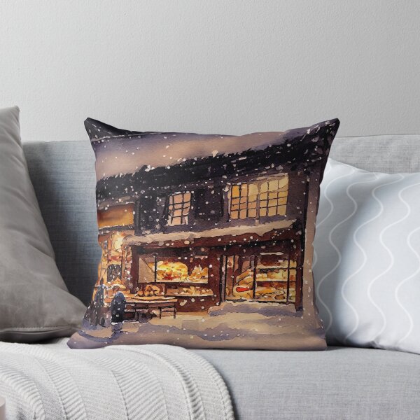 Item preview, Bakery on Christmas. Snowing outside on winter. designed and sold by justinasv775.