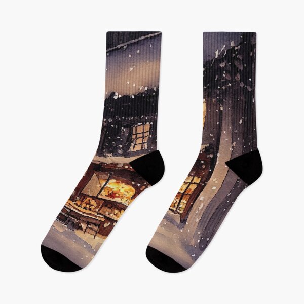 Item preview, Bakery on Christmas. Snowing outside on winter. designed and sold by justinasv775.