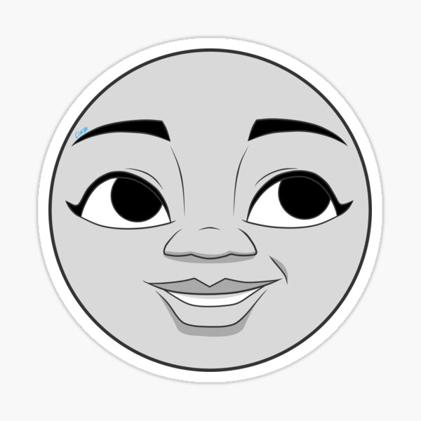 Nia Happy Face Sticker By Corzamoon Redbubble - donald and douglas anger face 2 roblox