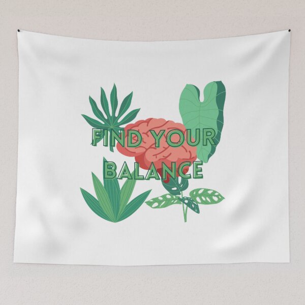 Item preview, Find Your Balance Brain Plants designed and sold by AnnaleeArts.