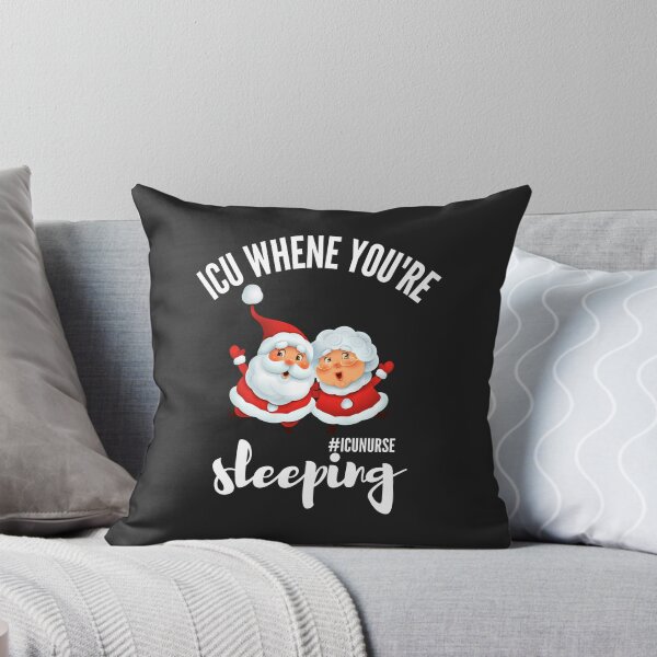 Item preview, ICU When You're Sleeping, ICU Christmas Shirt, Intensive Care Unit Nurse designed and sold by Morja2015.