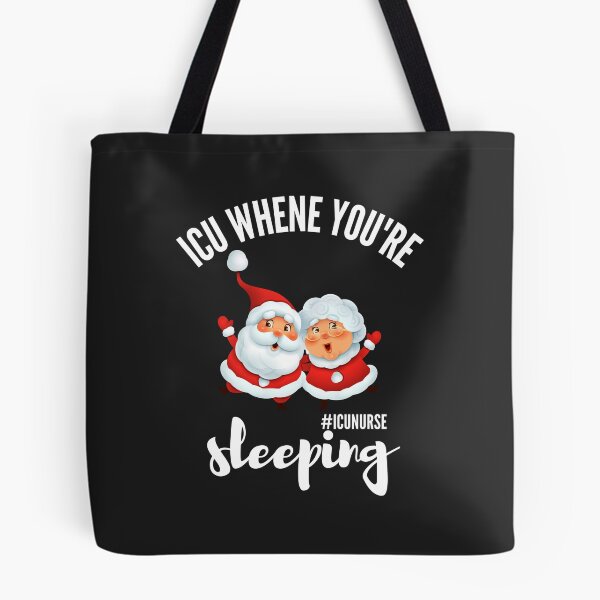 Item preview, ICU When You're Sleeping, ICU Christmas Shirt, Intensive Care Unit Nurse designed and sold by Morja2015.